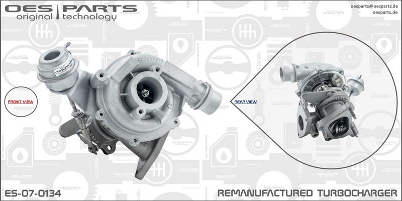 OES PARTS kompresorius, įkrovimo sistema ES-07-0134